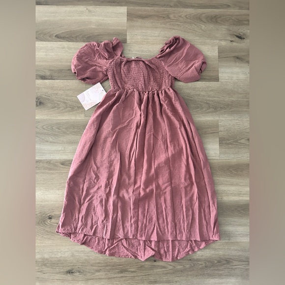 Emma’s Expressions Elegant Mauve Maternity Dress - Chic & Comfortable- NWT - Picture 8 of 9